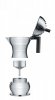 Alessi PULCINA Kawiarka - Zaparzacz do Espresso 150 ml - Czerwona Rączka